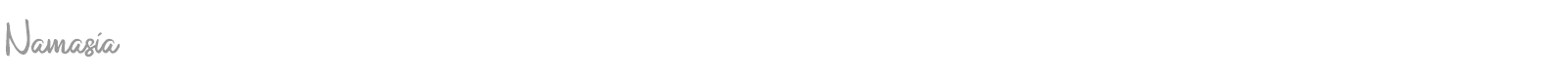 Namasia font preview
